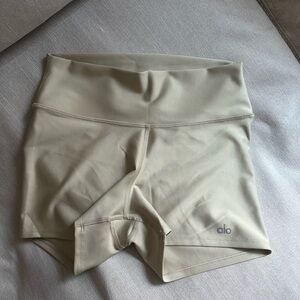 ALO Yoga Women's Athletic Shorts in Tan